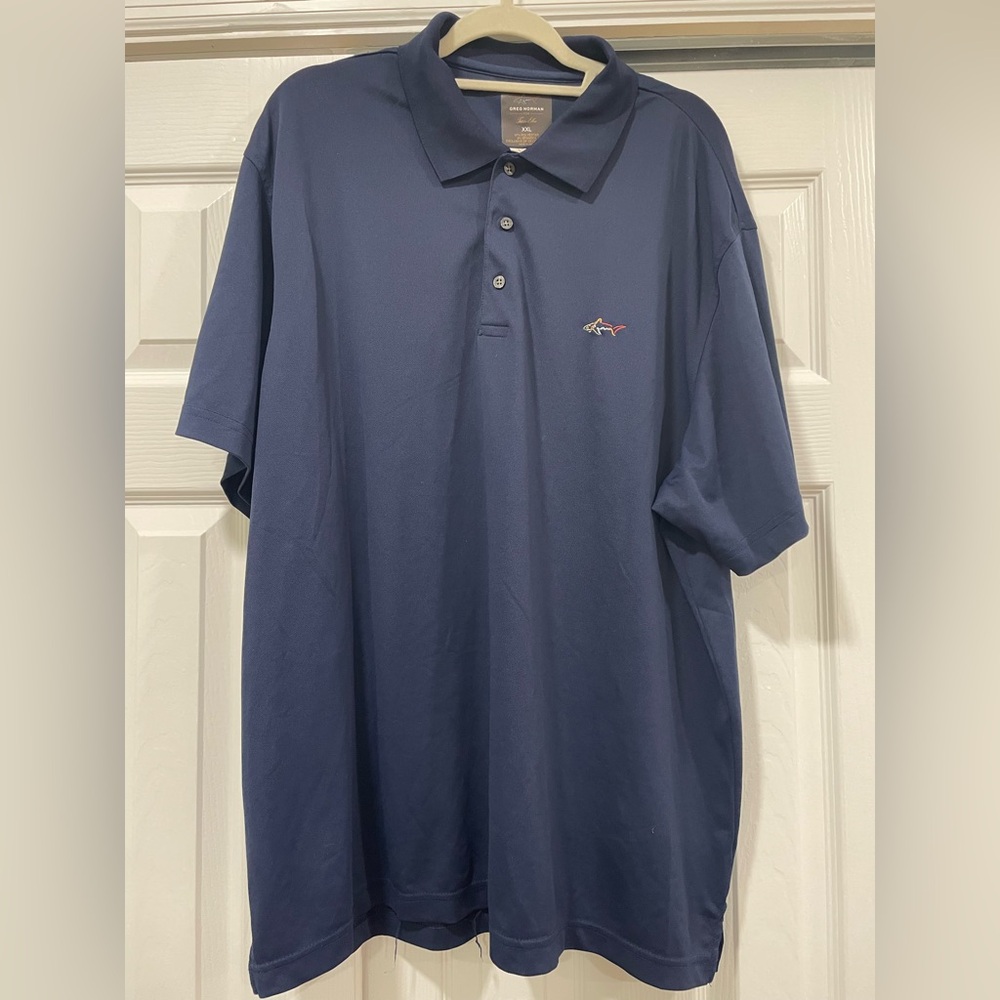 Men Greg Norman Navy Polo Shirt, Size XXL